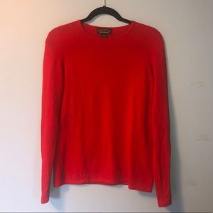 Charter Club 2-Ply Cashmere Red Crewneck Sweater M